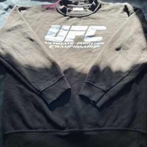 UFC Black Crewneck Sweater Bold Logo